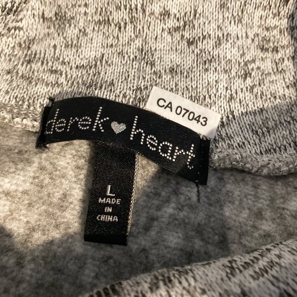 Derek Heart Grey Pullover Sweater with Cowl Neck - Picture 10 of 10